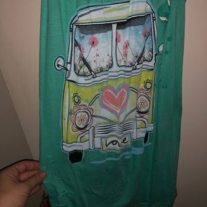 love bug graphic tank